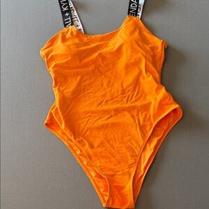 Kendall & Kylie Orange One Piece Swimsuit